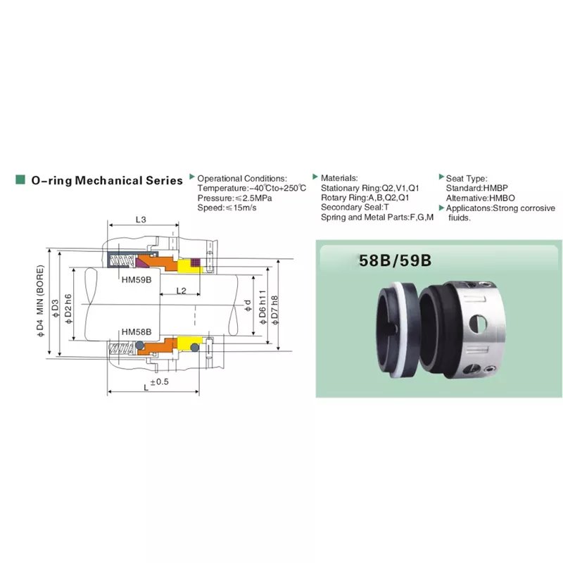 59B Chemical Pump Mechanical Seal