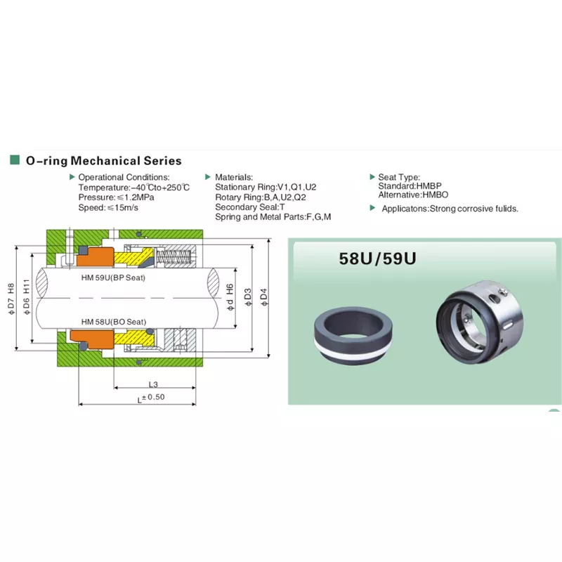 59U Chemical Pump Mechanical Seal