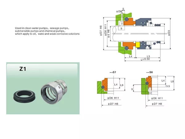 Z1 Single Spring Mechanical Seal