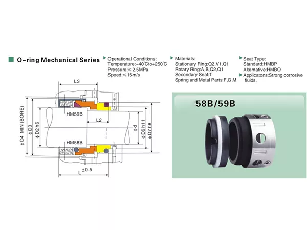 59B Chemical Resistant Mechanical Seal
