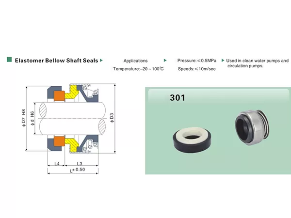 301 Rubber Bellow Mechanical Seal