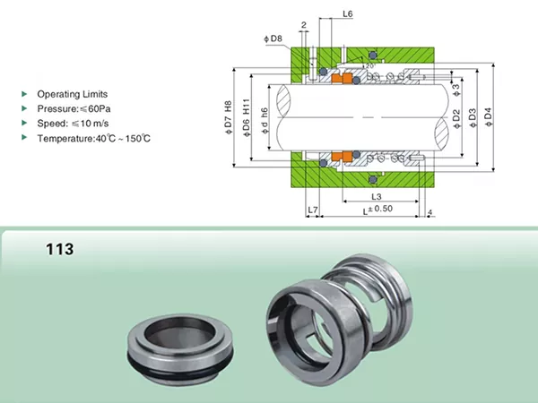 113 Sanitary Pump Mechanical Seal