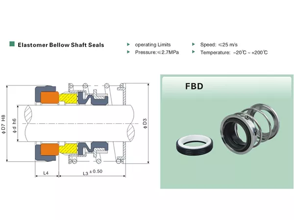 FBD Rubber Bellow Mechanical Seal