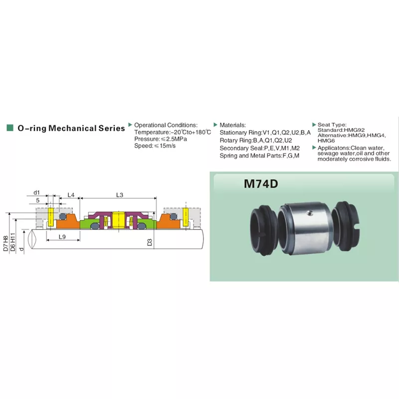 M74D Multi Spring Mechanical Seal